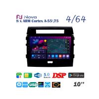 Nova Ts10 Qled 10" 4G  для Toyota Land Cruiser 200 2007 - 2015