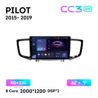 Teyes CC3 2К 10"  4/32 Гб 4G  для Honda Pilot 2015 - 2019
