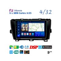 Nova Ts18  iPs  9" 4G  для Toyota Prius 2009 - 2015 LHD BLACK