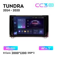 Teyes CC3 2К 9"  4/32 Гб 4G  для Toyota Tundra  2014 - 2020