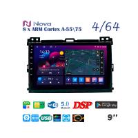Nova Ts10  Qled  9" 4G  для Toyota Prado 120  Lexus GX 470 2002 - 2009 Тип 1