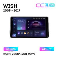 Teyes CC3 2К 10"  4/32 4G  для Toyota Wish 2009 - 2017