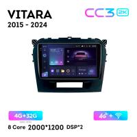 Teyes CC3 2К 9"  4/32 Гб 4G  для Suzuki Vitara 2015 - 2024