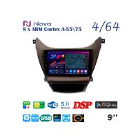 Nova Ts10  Qled  9" 4G  для Hyundai Elantra Avante 2013 - 2016
