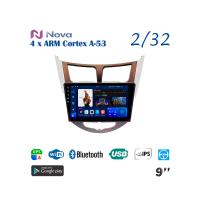 Nova A8  iPs 9"  для Hyundai Solaris 2010 - 2016 Тип 1