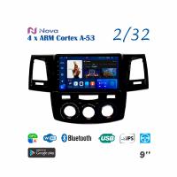 Nova A8  iPs 9"  для Toyota Hilux 2011 - 2015 Тип 1