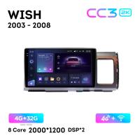 Teyes CC3 2К 10"  4/32 Гб 4G  для Toyota Wish 2003 - 2008