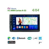Автомагнитола  Nova  A8  2DIN 104 х 178 мм  iPs 7" 4/64 Gb  WiFi