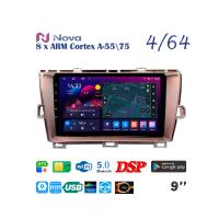 Nova Ts10  Qled  9" 4G  для Toyota Prius 2009 - 2015 GRAY