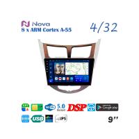 Nova Ts18  iPs  9" 4G  для Hyundai Solaris 2010 - 2016 Тип 1