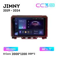 Teyes CC3 2К 9"  4/32 Гб 4G  для Suzuki Jimny 2019 - 2024