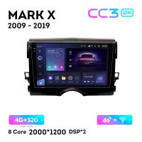 Teyes CC3 2К 9"  4/32 Гб 4G  для Toyota Mark X 2009 - 2019