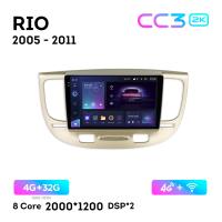 Teyes CC3 2К 9"  4/32 Гб 4G  для KIA Rio 2005 - 2011