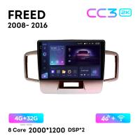 Teyes CC3 2К 10"  4/32 Гб 4G  для Honda Freed 2008 - 2016 Тип 1