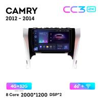 Teyes CC3 2К 10"  4/32 Гб 4G  для Toyota Camry 2012 - 2014