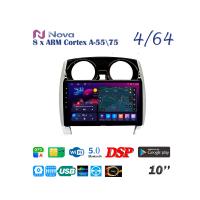 Nova Ts10  Qled 10" 4G  для Nissan Note 2012 - 2019