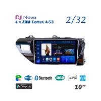 Nova A8  iPs 10"  для Toyota Hilux 2015 - 2020