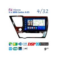 Nova Ts18  iPs  9" 4G  для Honda Civic 2013 - 2016 LHD