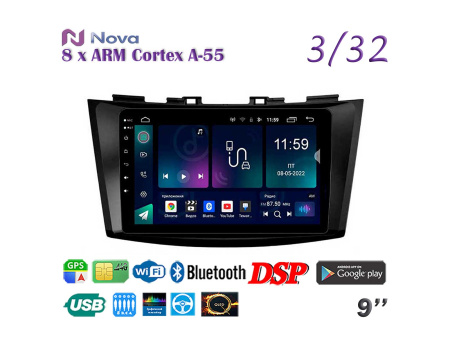 Nova P10 Pro  Qled 9" 4G  для Mazda 3 Axela 2009 - 2013