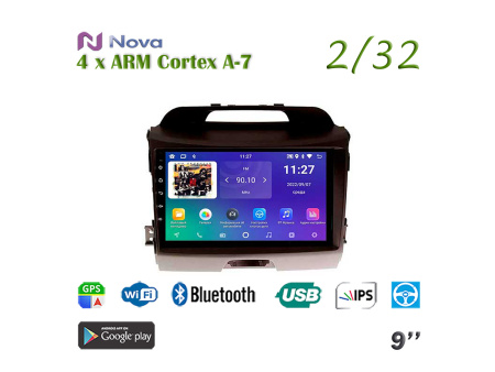 Nova A7 lite  iPs 9"  для KIA Sportage 2010 - 2016