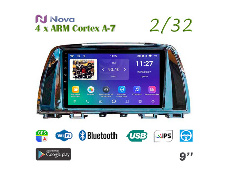 Nova A7 lite  iPs 9" 4G  для Mazda CX-5 2011 - 2017