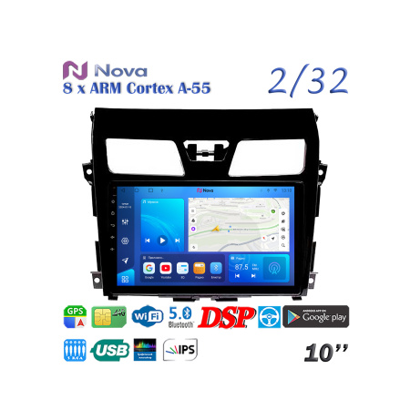 Nova Ts18  Qled 10" 4G  для Nissan Teana 2013 - 2019