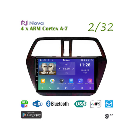 Nova A7 lite  iPs 9"  для Suzuki SX4 2014 - 2020