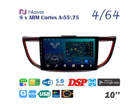 Nova Ts10  Qled 10" 4G  для Honda CR-V 2012 - 2016