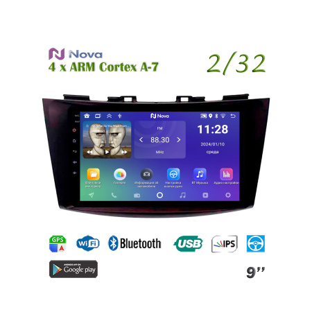 Nova A7 lite  iPs 9"  для Suzuki Swift 2010 - 2015