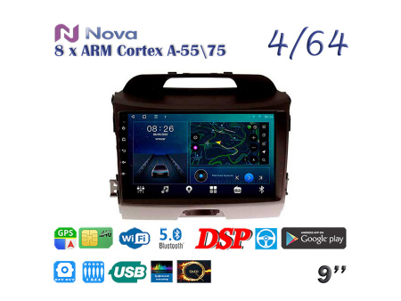 Nova Ts10  Qled 9" 4G  для KIA Sportage 2010 - 2016