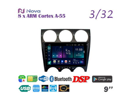 Nova P10 Pro  Qled 9" 4G  для Mazda 6 Atenza 2002 - 2007